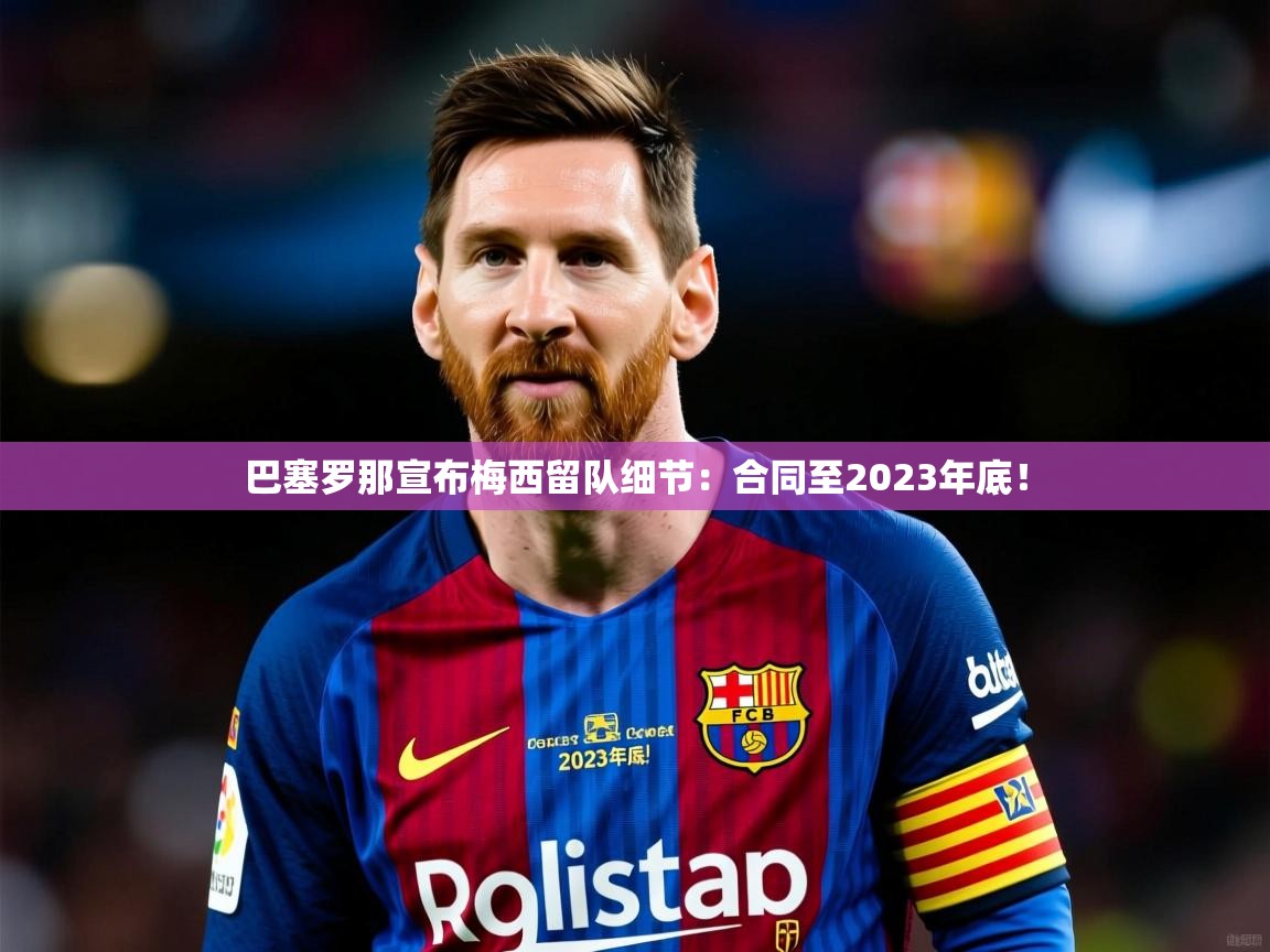 2025九游娱乐入口官网巴塞罗那宣布梅西留队细节：合同至2023年底！  第2张