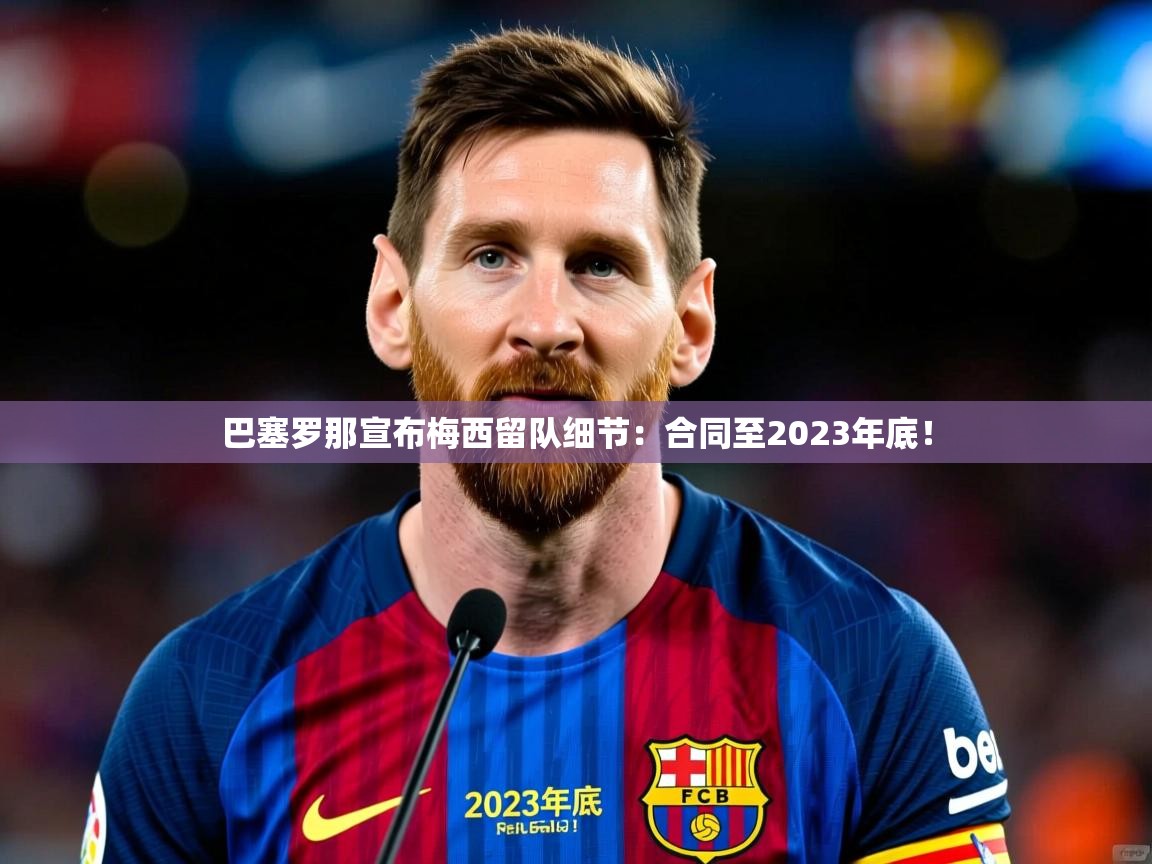 2025九游娱乐入口官网巴塞罗那宣布梅西留队细节：合同至2023年底！  第4张